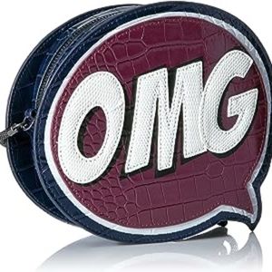 Sam Edelman Circus LOL-OMG Clutch/Crossbody Shoulder Bag|Croc Embossed